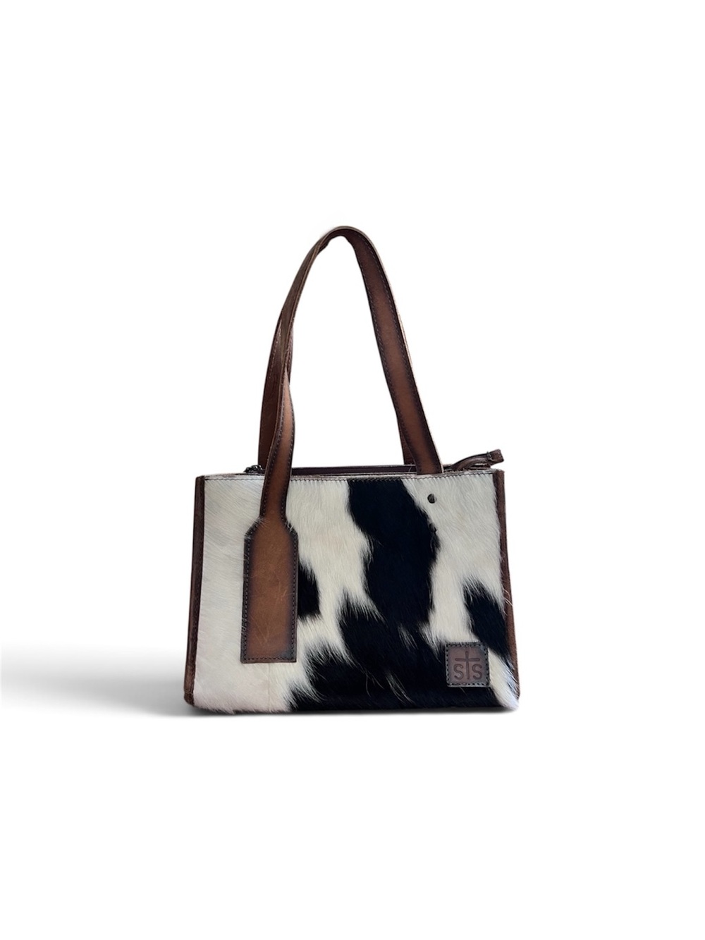 STS RANCHWEAR BY CARROLL WOMEN'S Cow Hair Print HAIR-ON HIDE Leather PURSE Bag - Picture 8 of 13